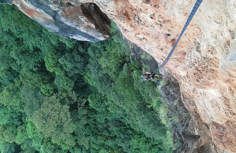 Rock Climbing at Railay Beach Krabi