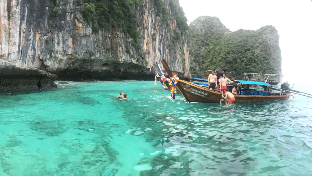 bamboo island snorkeling, snorkeling from phi phi
