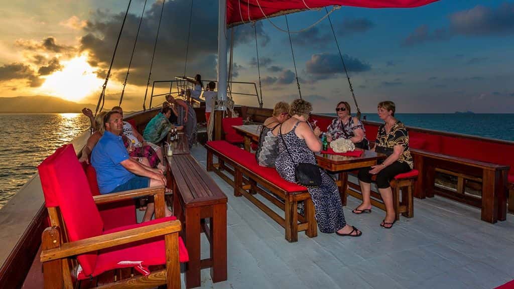 Koh Samui Sunset Dinner Cruise With Red Baron Chinese Sailboat