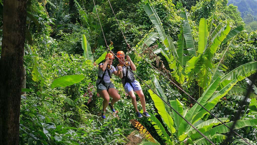 zipline canopy adventure tour, zipline koh samui