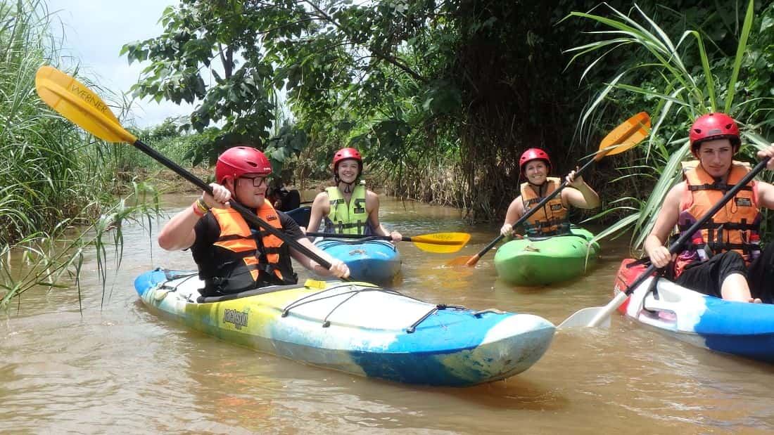 jungle kayak tour, chiang dao cave, chiang mai