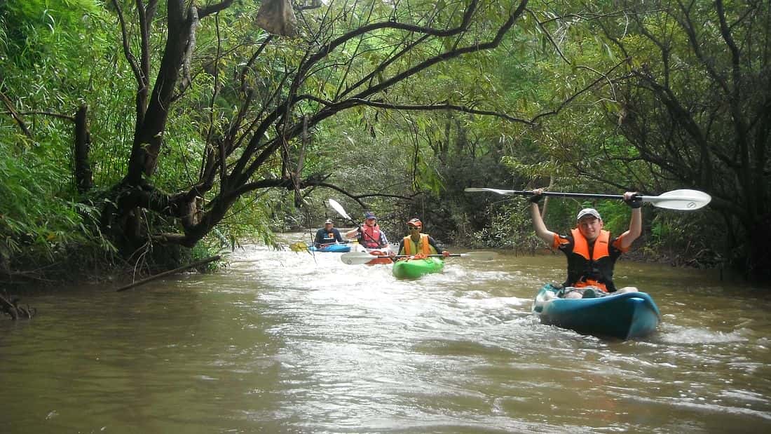 jungle kayak tour, chiang dao cave, chiang mai