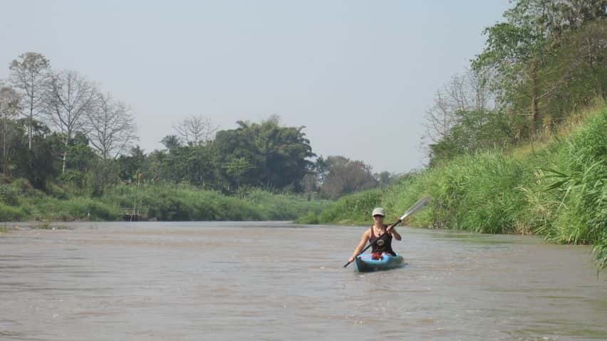 kayaking, ping river, chiang mai