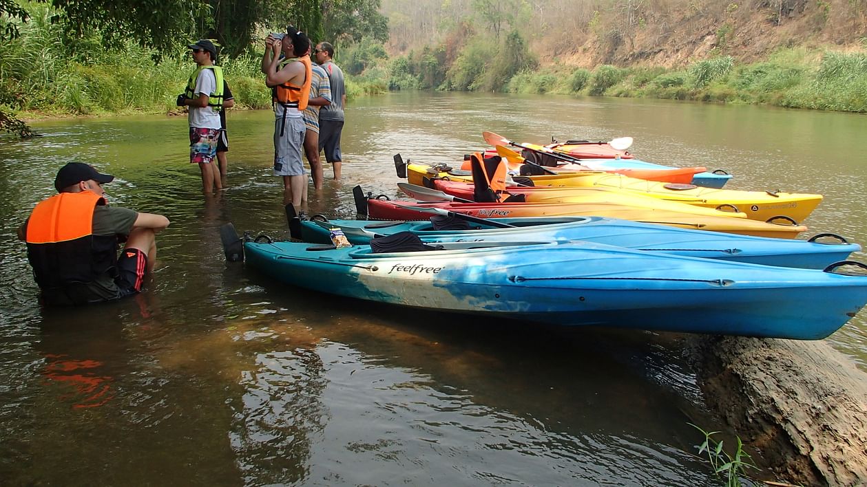 one day kayak, mae ngat valley, ping river, chiang mai