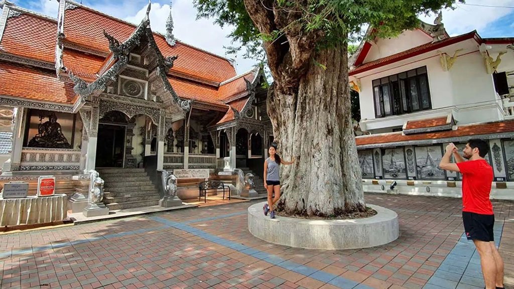 wiang kum kam, cycling, temple village, chiang mai