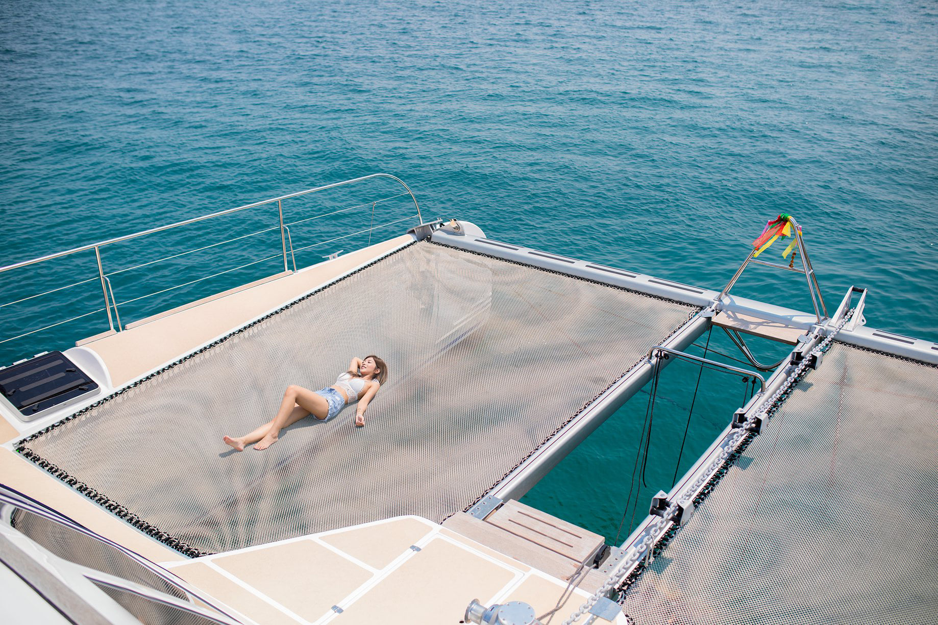 catamaran yacht cruising