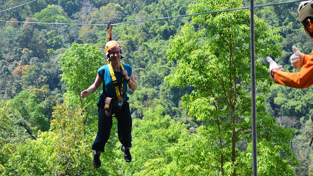 skyline adventure, zipline experience, chiang mai