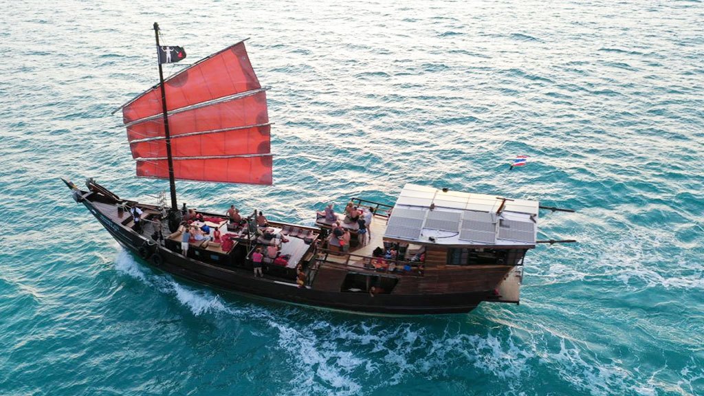 chantara junk boat, koh samui, koh phangan