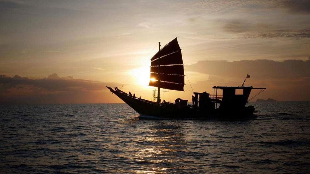 chantara junk boat, koh samui, koh phangan