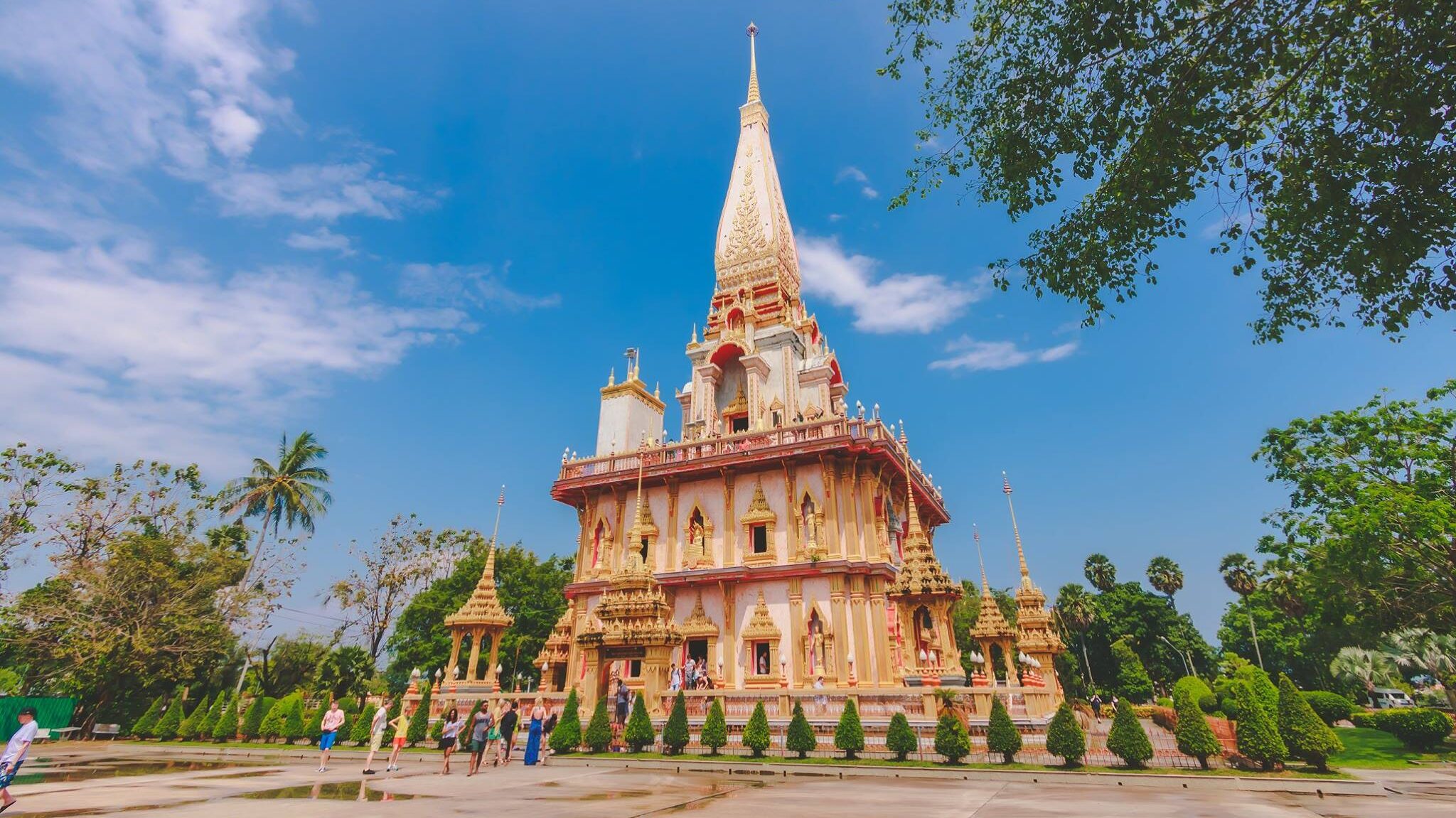 Chalong Temple, one of the famous places in Phuket