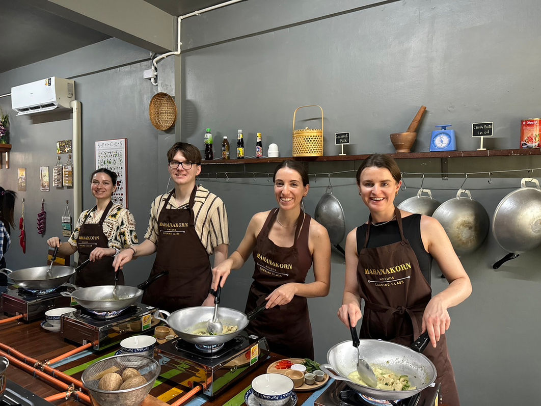 Hands-on Thai Cooking Class near Wat Pak Nam