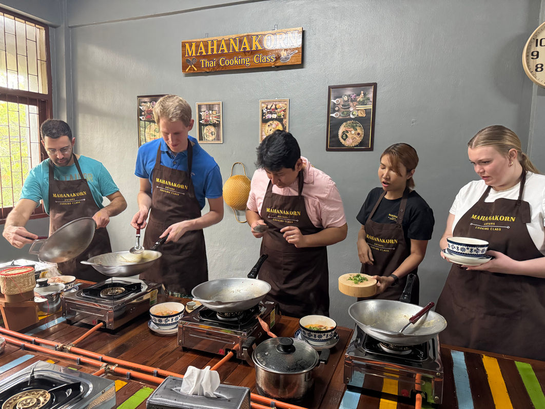 Hands-on Thai Cooking Class near Wat Pak Nam