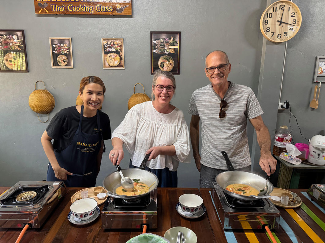 Hands-on Thai Cooking Class near Wat Pak Nam