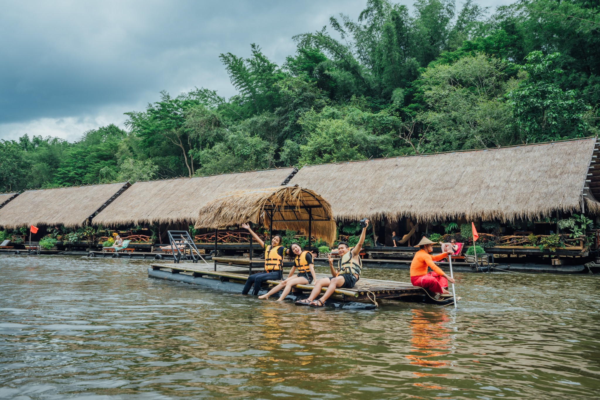 River Rafting Along The Kwai River