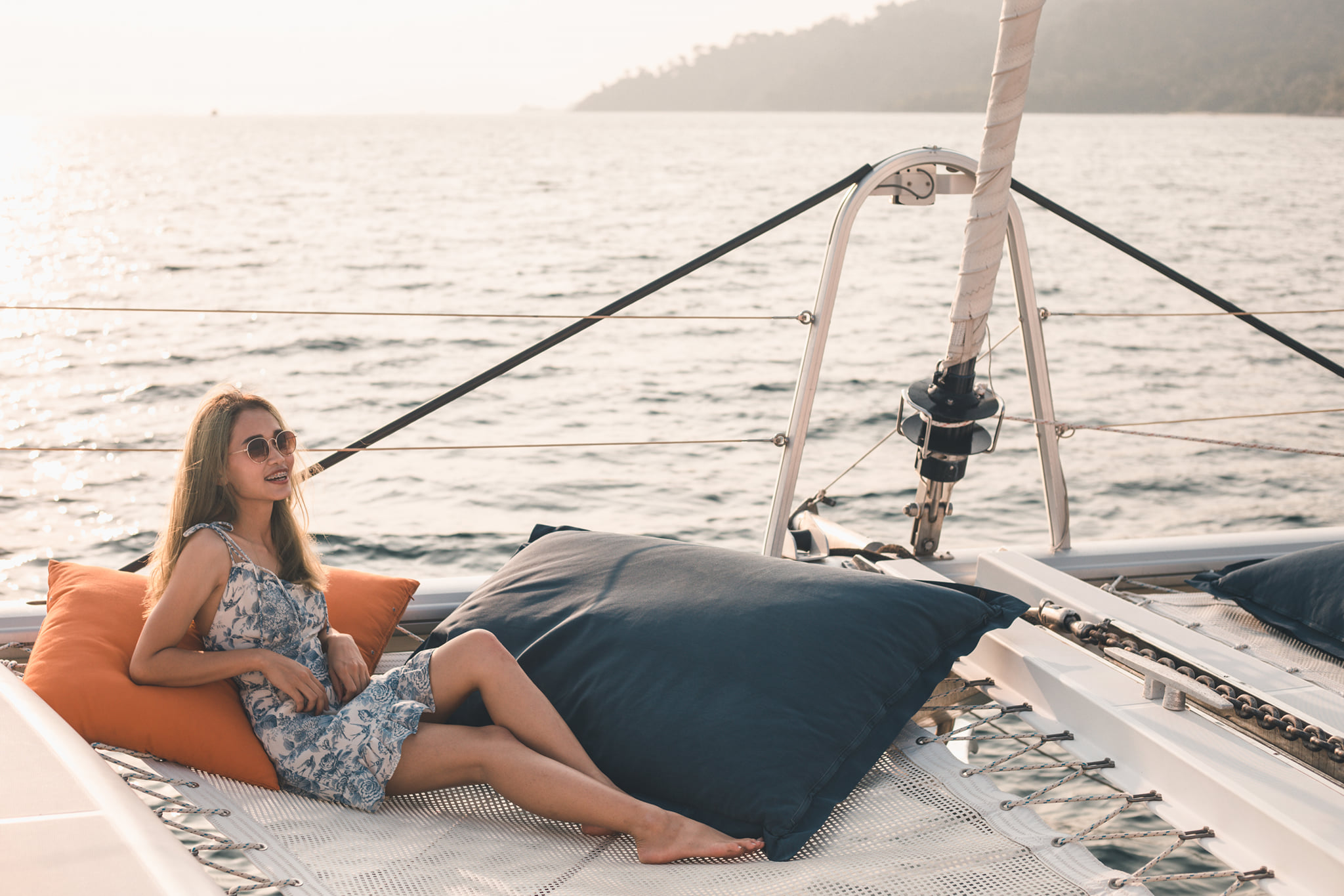Golden Sunset Sailing Around Koh Lipe yacht cruise