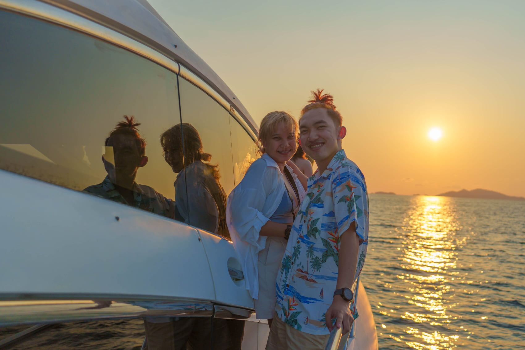 Golden Sunset Sailing Around Koh Lipe yacht cruise