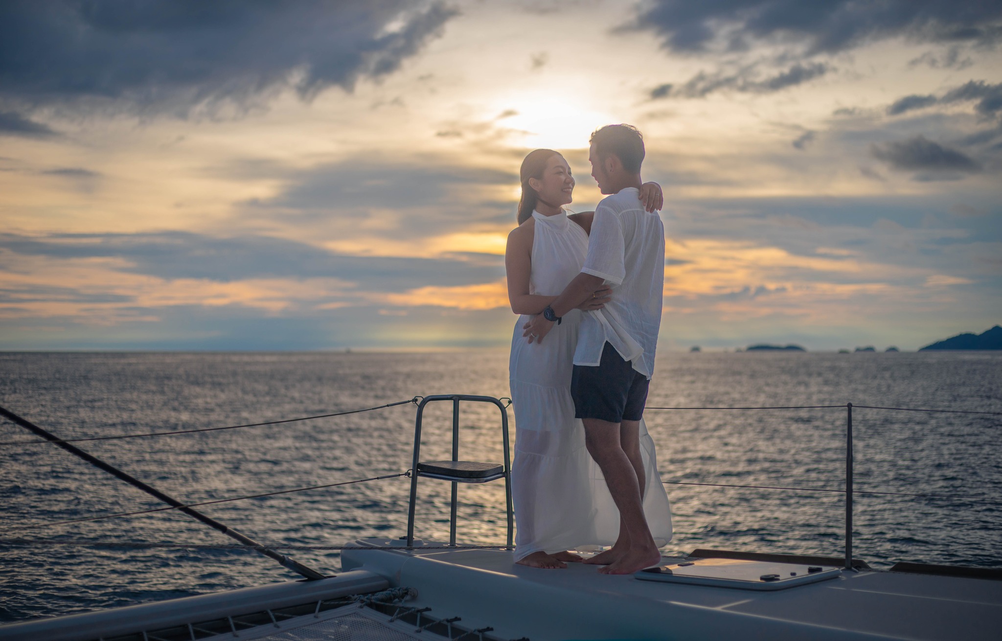 Golden Sunset Sailing Around Koh Lipe yacht cruise