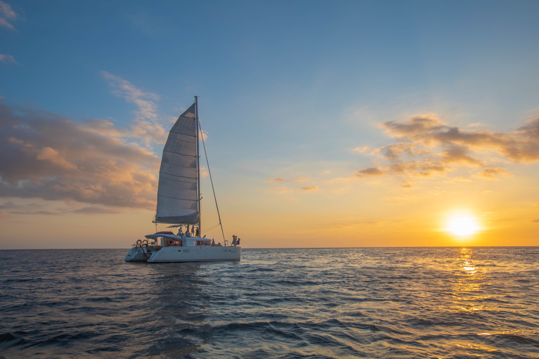 Golden Sunset Sailing Around Koh Lipe yacht cruise
