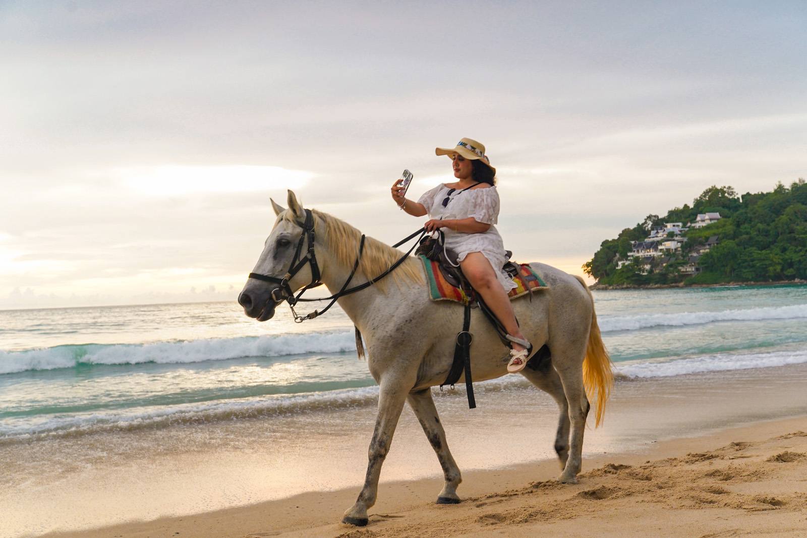 Phuket Kamala Beach Sunset Horse Riding