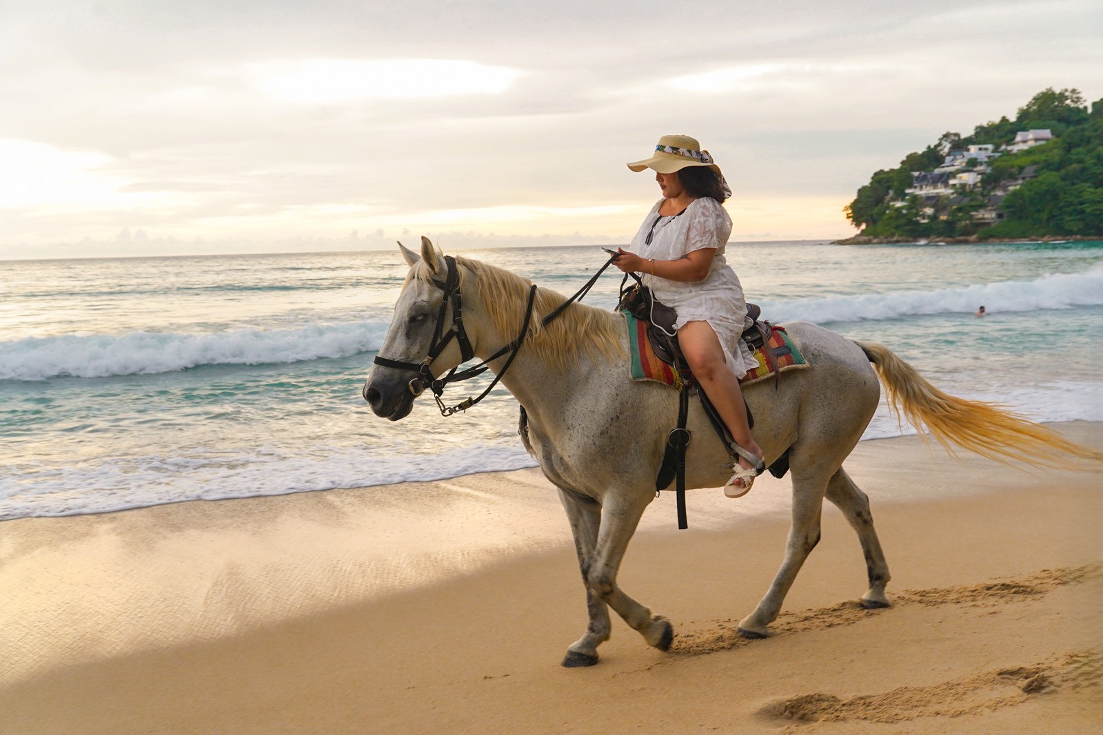 Phuket Kamala Beach Sunset Horse Riding