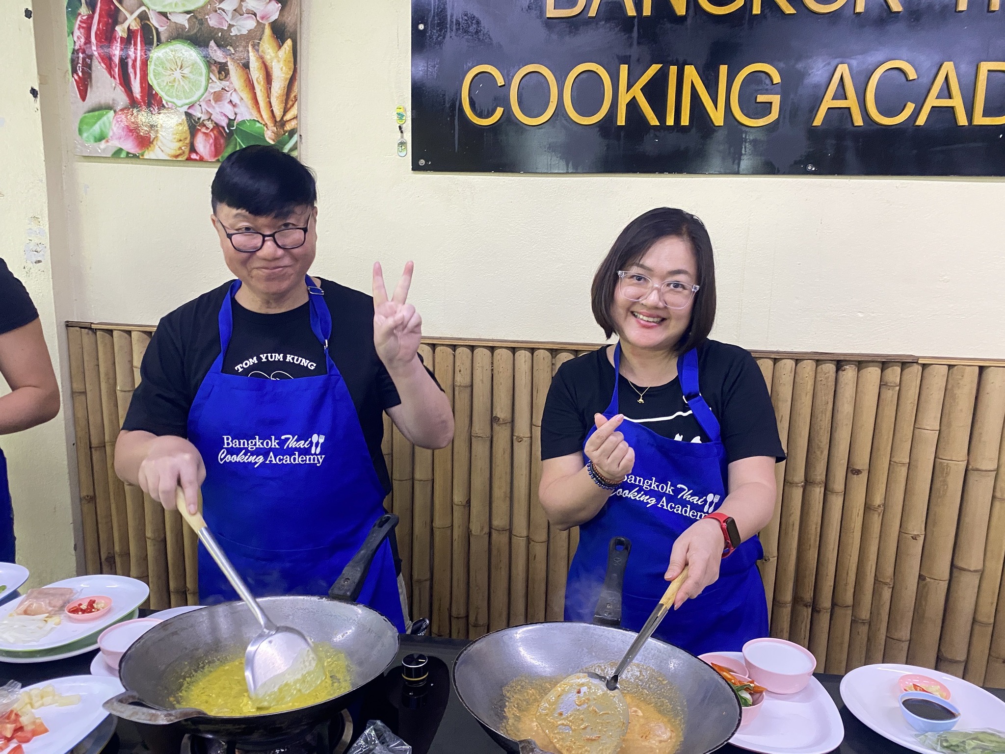 Thai cooking class On Nut market Bangkok