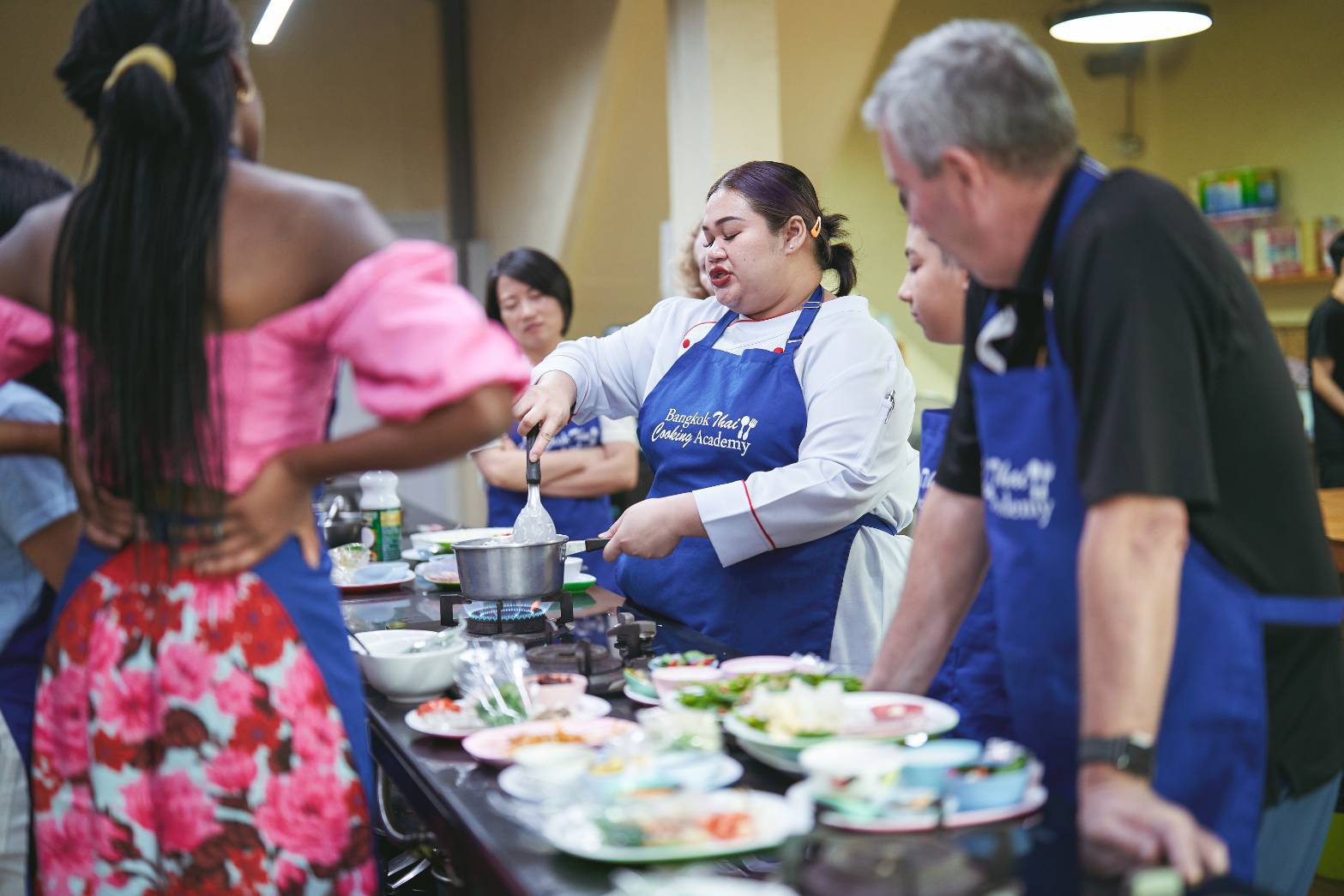 Thai cooking class On Nut market Bangkok
