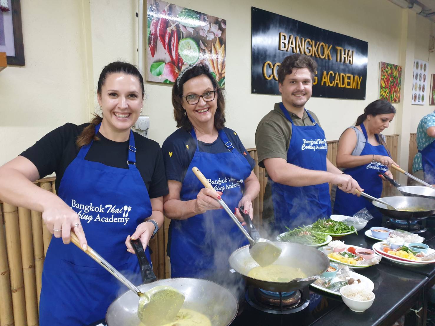 Thai cooking class On Nut market Bangkok