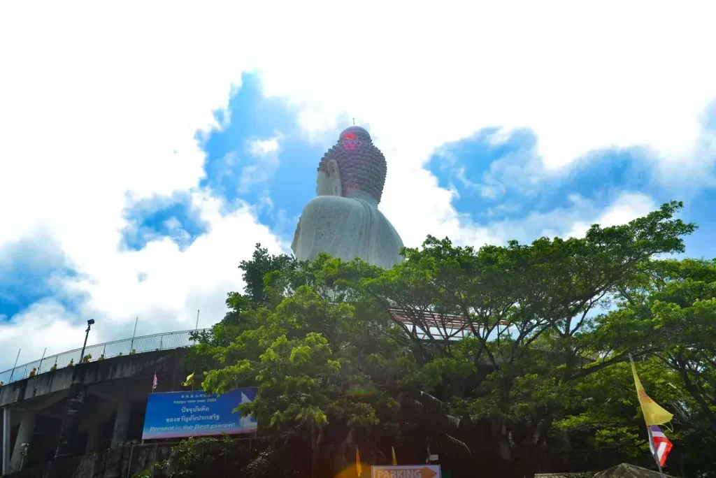 Sightseeing at the Big Buddha, one of the highlights of the Phuket ATV Tour