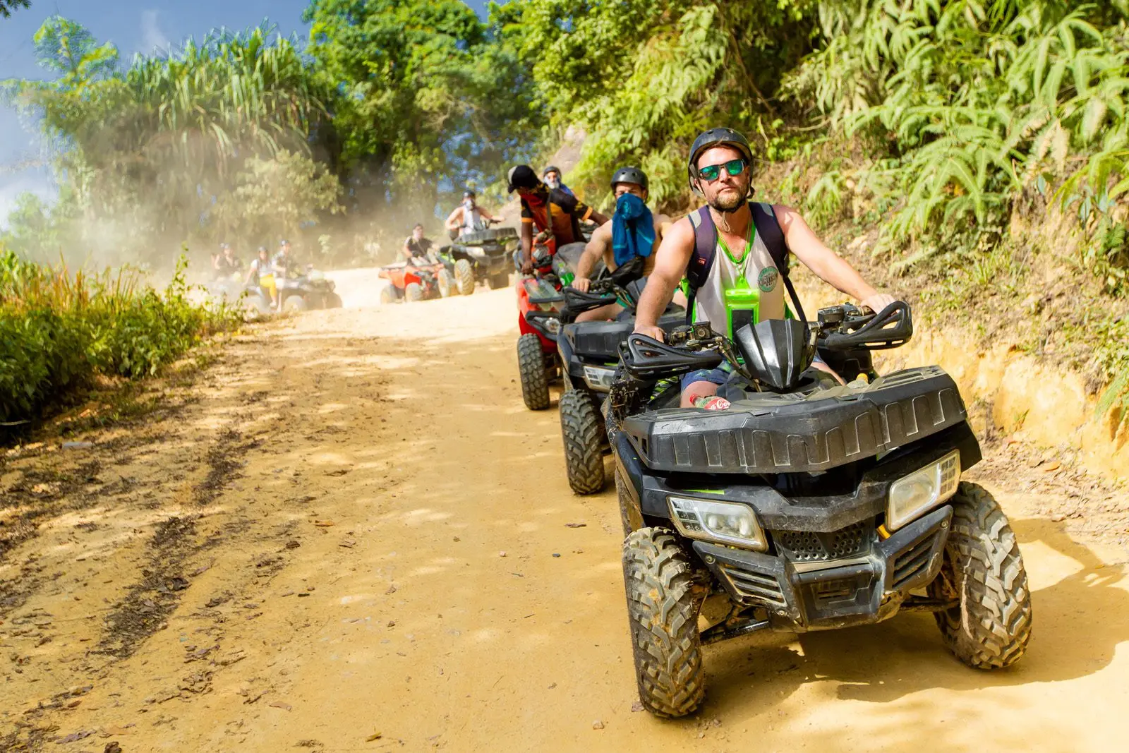 Ride along natural jungle trails on Koh Samui, with an unforgettable Sunset ATV Tour experience.