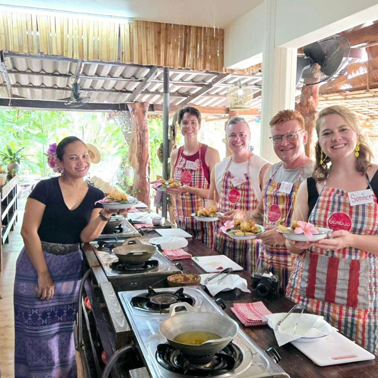 Hua Hin Thai cooking class garden