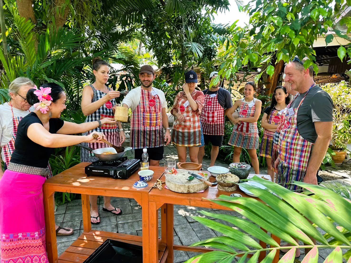 Hua Hin Thai cooking class garden