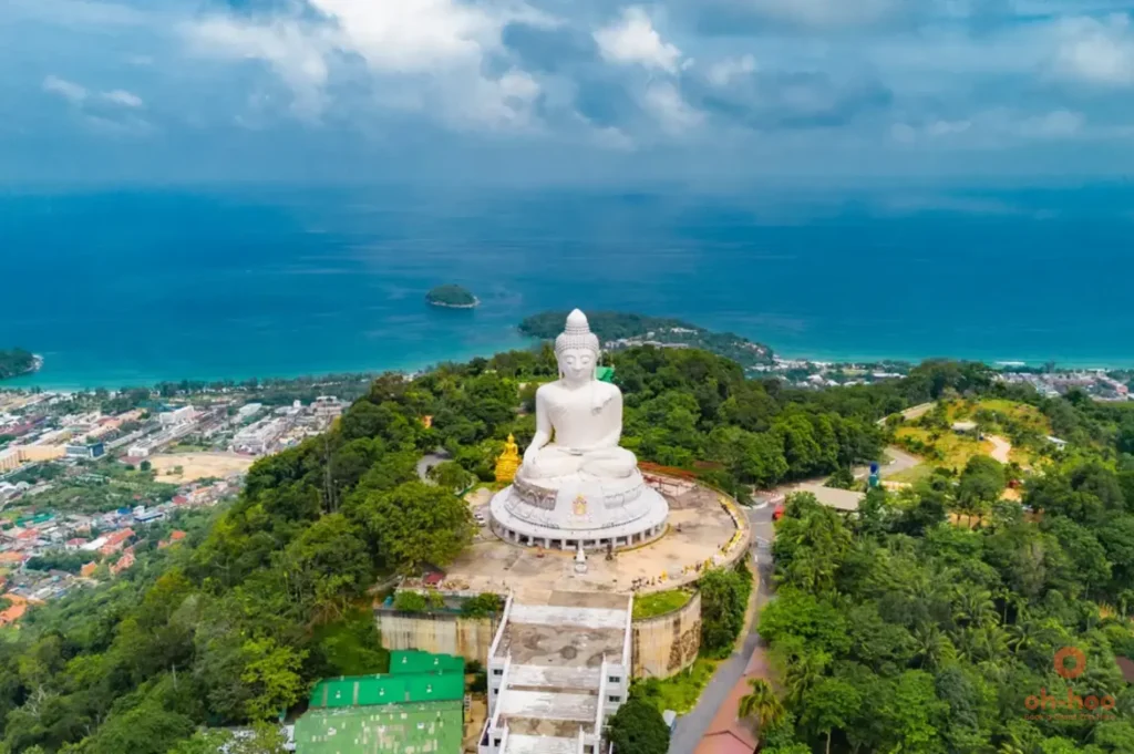 big buddha phuket viewpoint seen from atv tour route