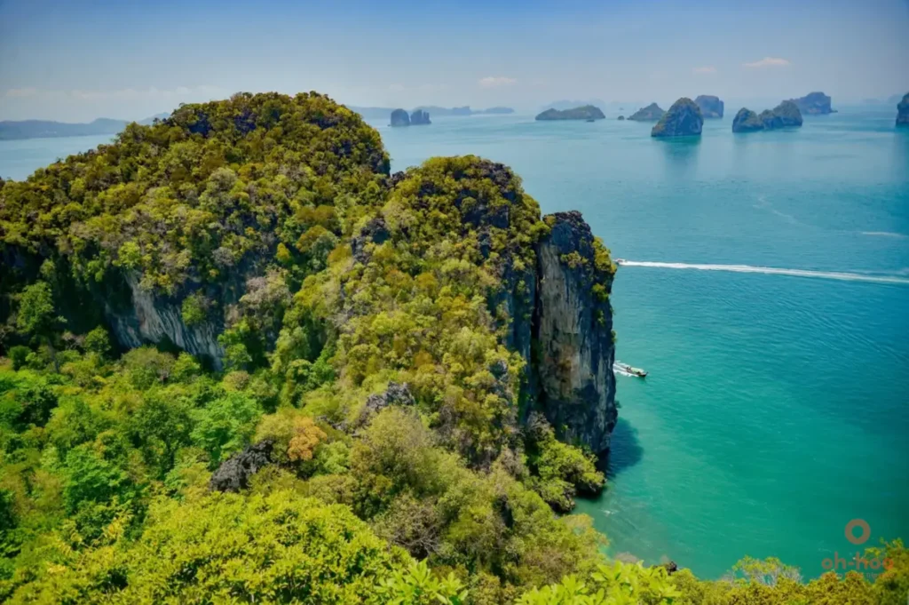Koh Hong 360-degree panoramic view of the Andaman Sea, Krabi