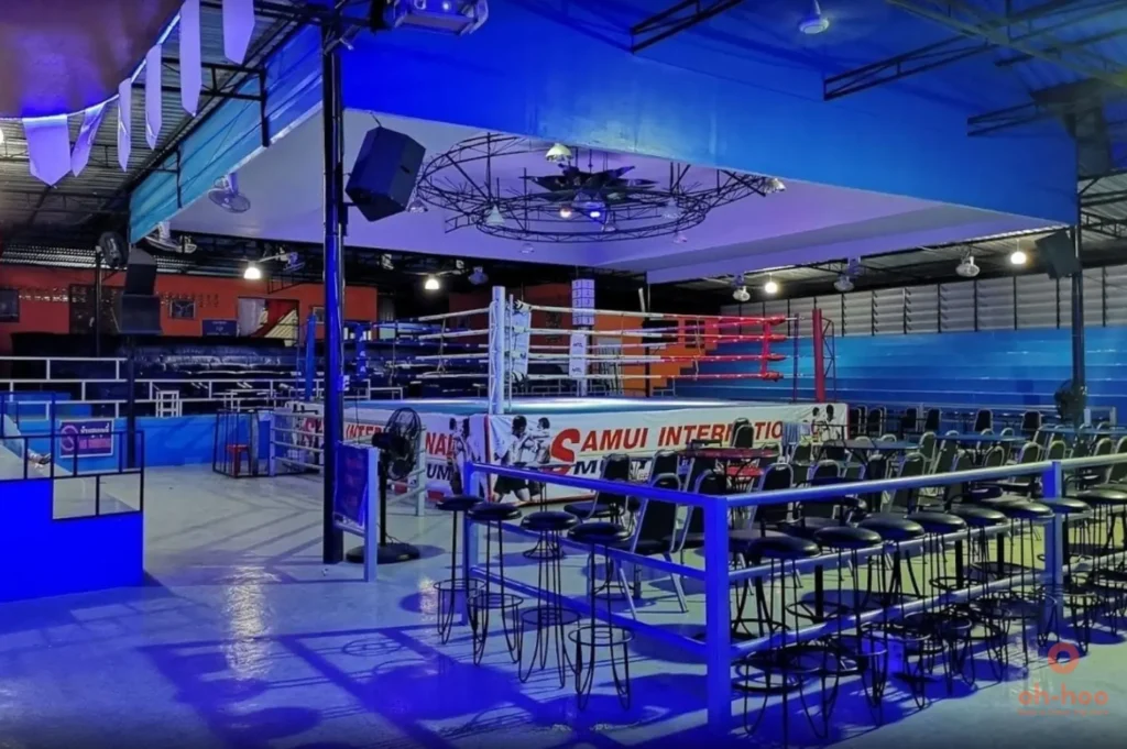 Muay Thai fight night atmosphere koh Samui, before the start of the evening
