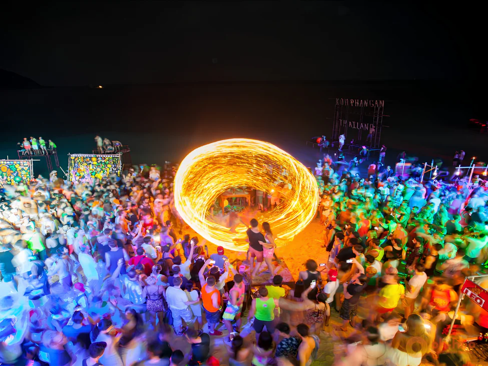 Full Moon Party at Haad Rin Beach Koh Phangan