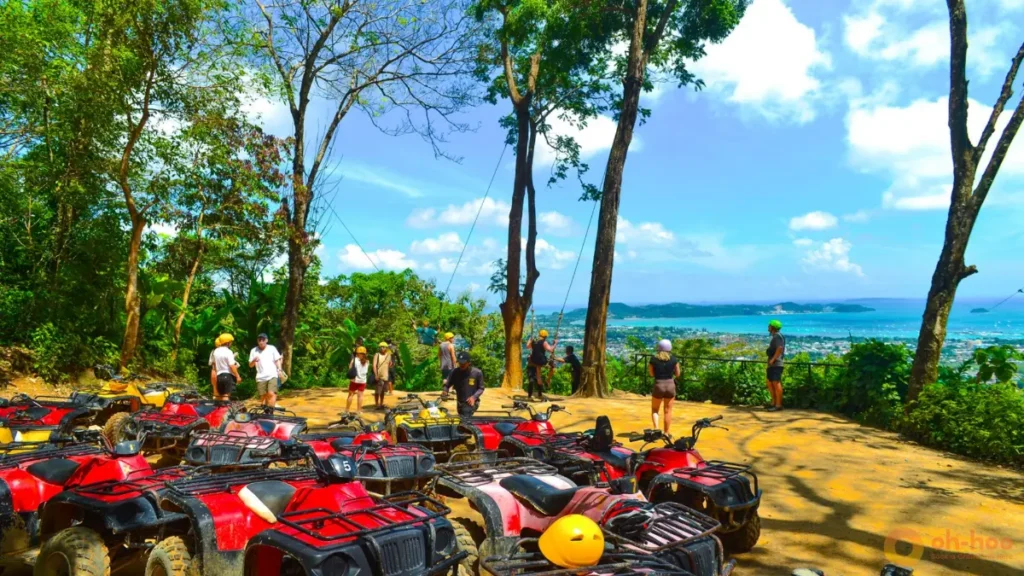 ATV and zipline adventure with panoramic island views, one of the best Phuket tours for outdoor thrill seekers