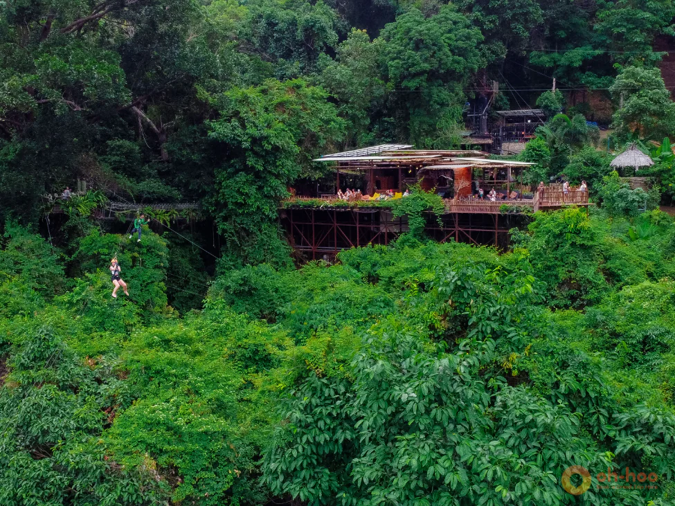 Zipline Koh Samui rainforest canopy adventure