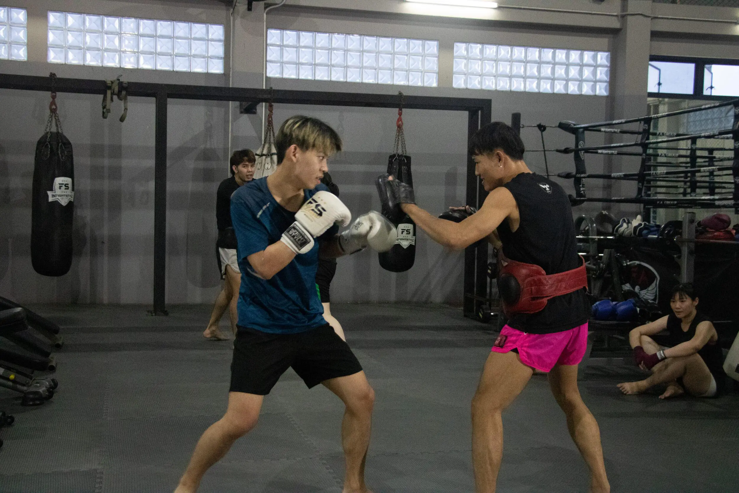 Muay Thai training with fighters Bangkok