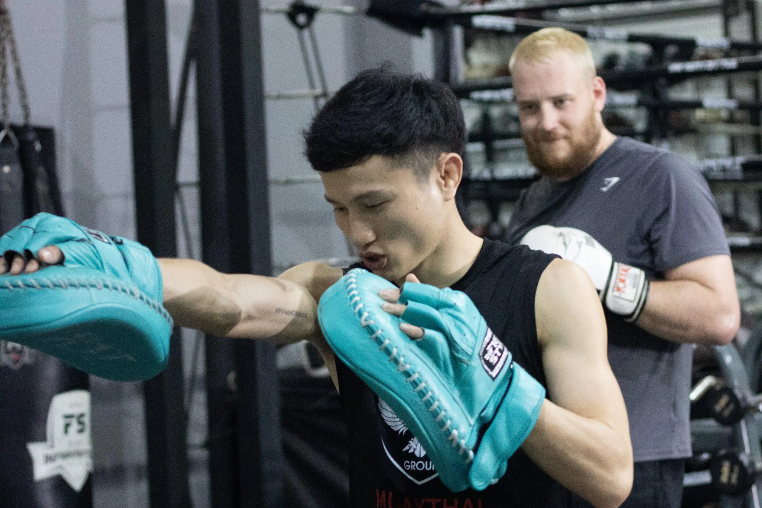 Muay Thai training with fighters Bangkok