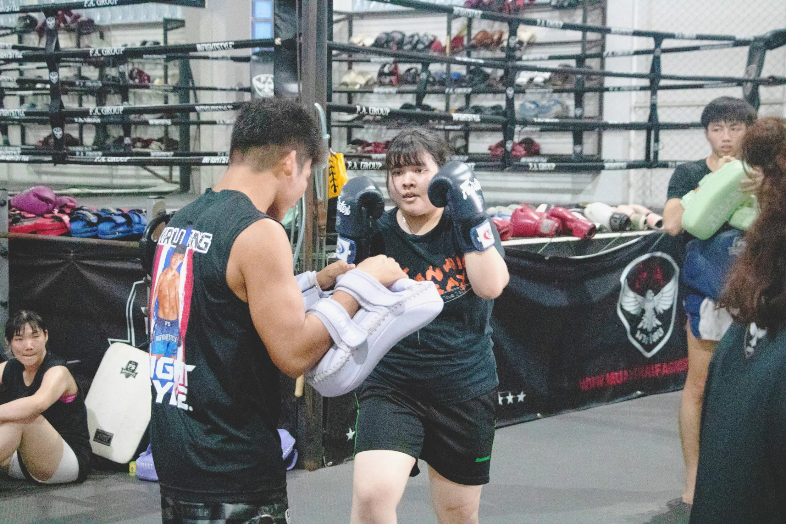 Muay Thai training with fighters Bangkok