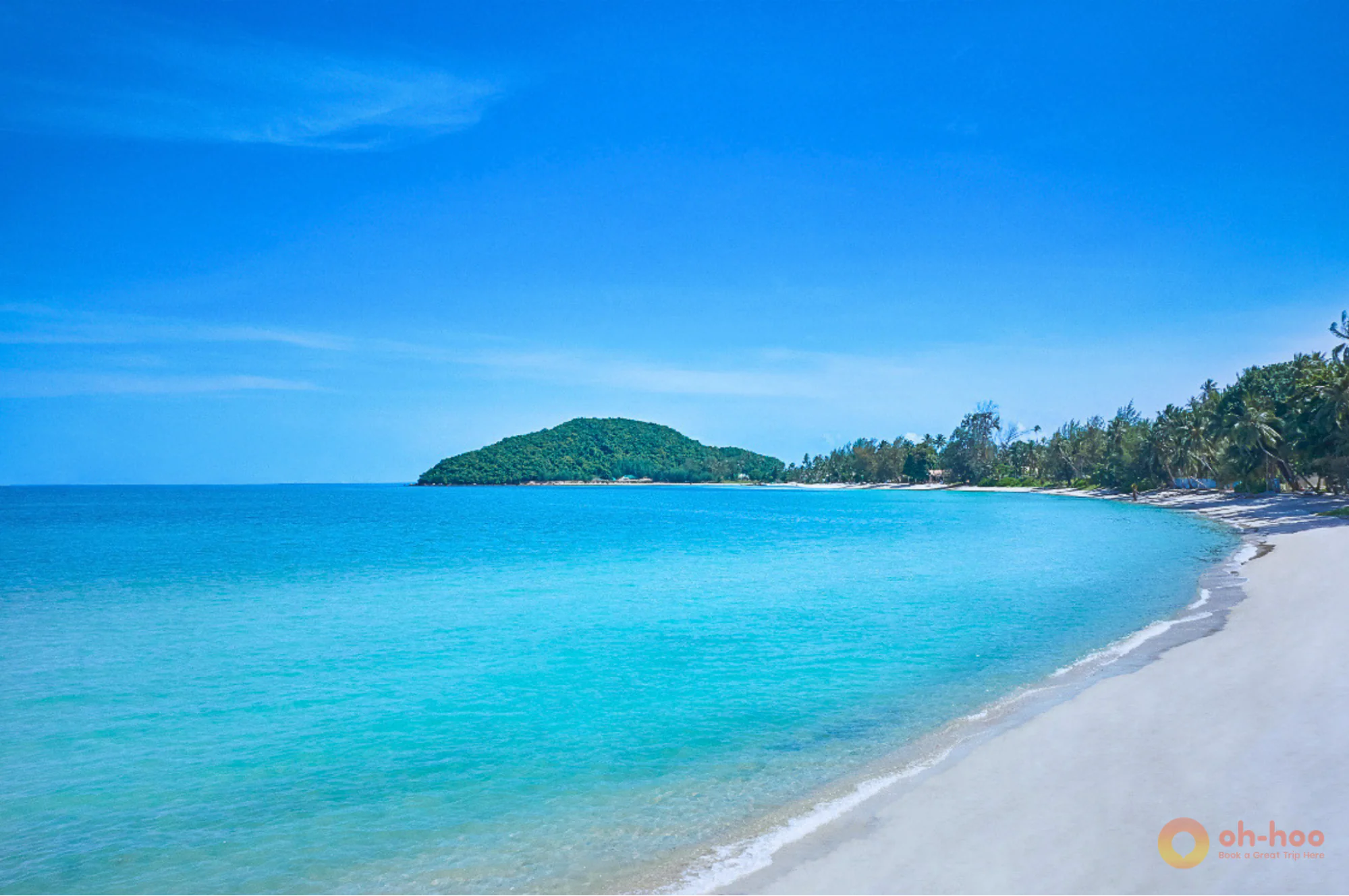 Scenic coastal view of Koh Samui island