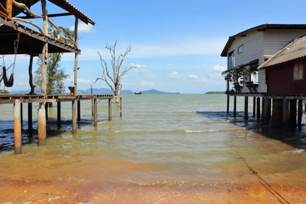 Peaceful beach scenery on Koh Lanta's coast